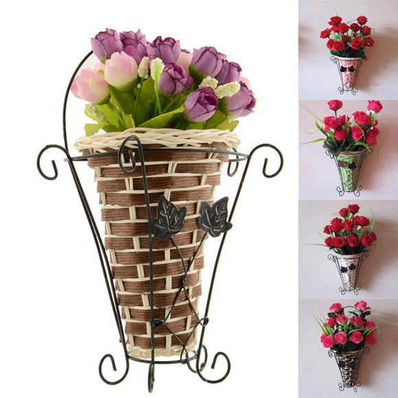 Wall Hanging Basket Flower Vase