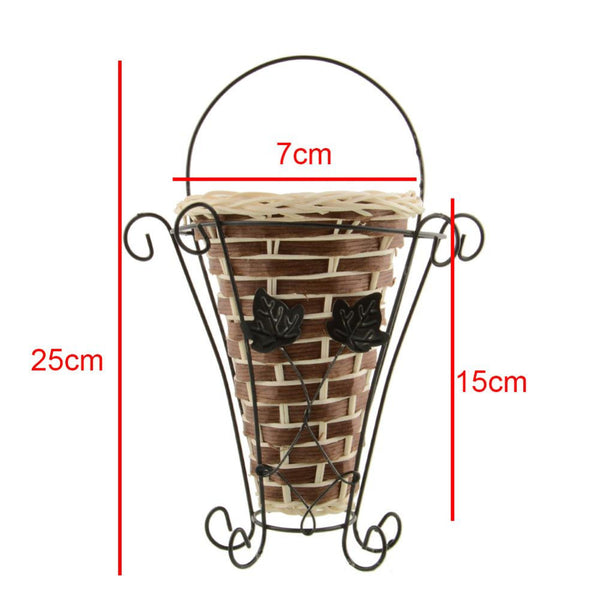 Wall Hanging Basket Flower Vase