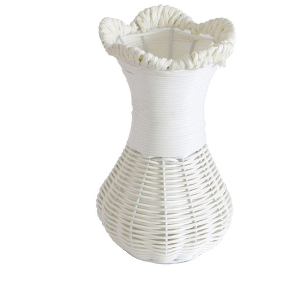 Europe Style Rattan Basket Decorative Vase