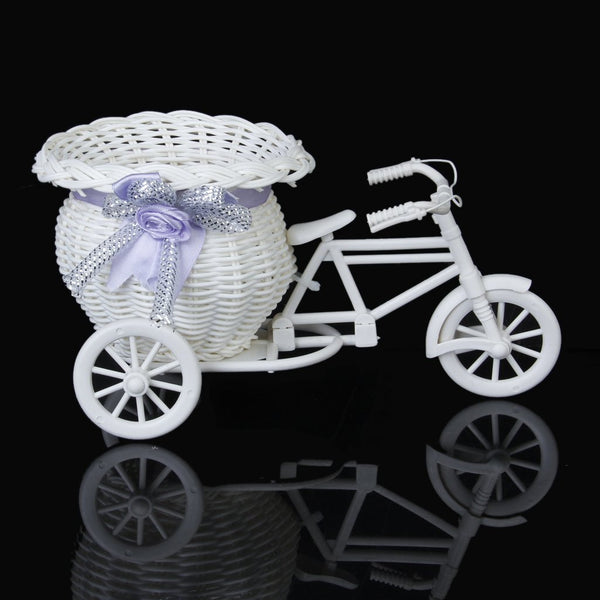Bike Shape Flower Basket Vase