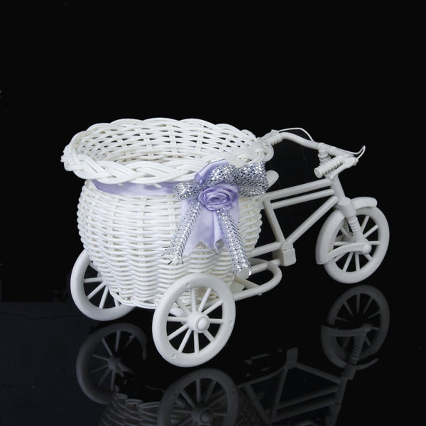Bike Shape Flower Basket Vase