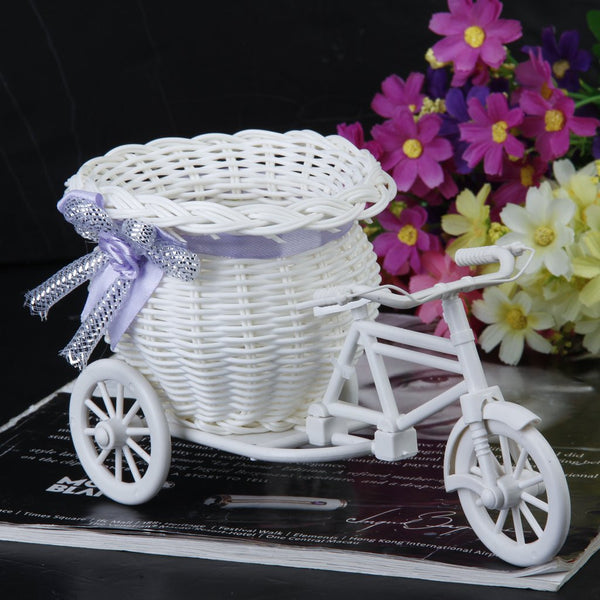Bike Shape Flower Basket Vase