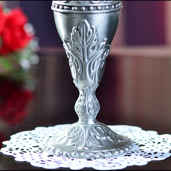 Hot Pewter Plated Metal Flower Vase