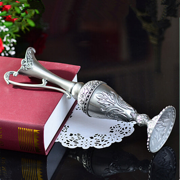 Hot Pewter Plated Metal Flower Vase
