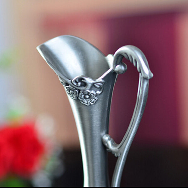 Hot Pewter Plated Metal Flower Vase