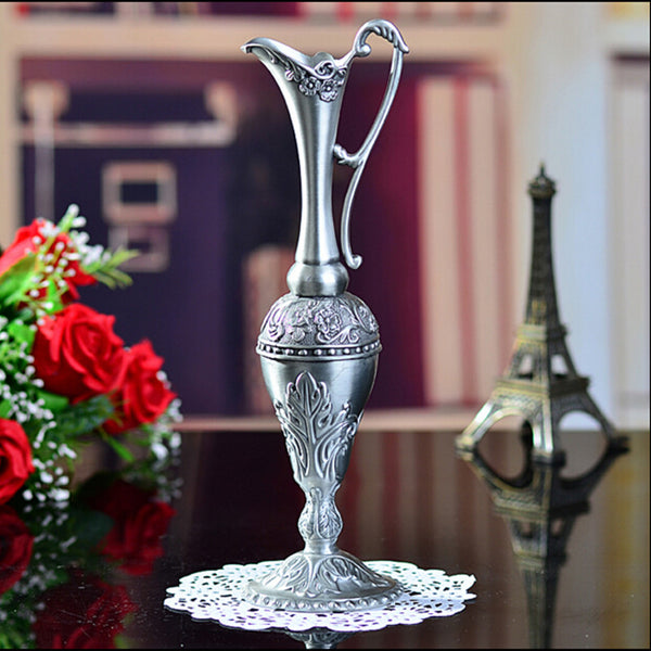 Hot Pewter Plated Metal Flower Vase
