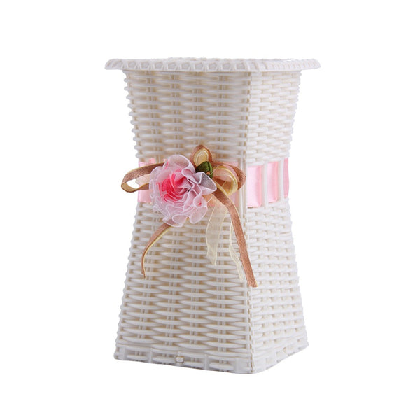 Plastic Basket Flower Vase