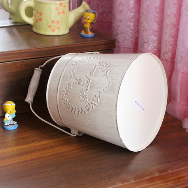 Vintage Pastoral Style Metal Flower Vase