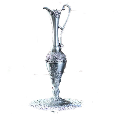 Hot Pewter Plated Metal Flower Vase