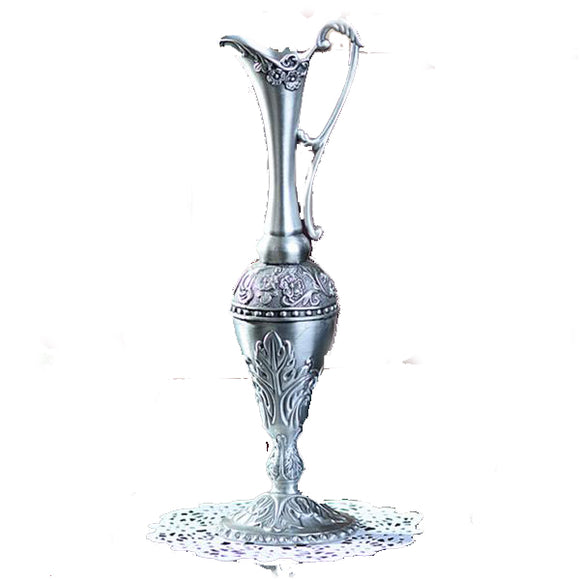 Hot Pewter Plated Metal Flower Vase