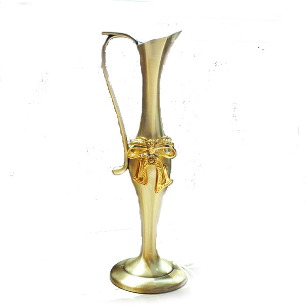 European Retro Peacock Metal Vase