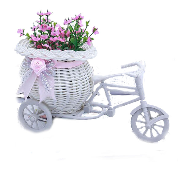 Bike Shape Flower Basket Vase