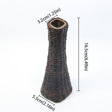 Japanese Bamboo Wood Flower Vase