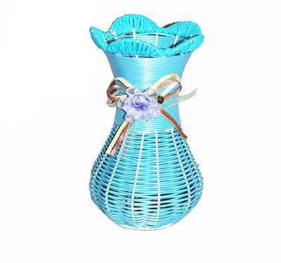 Europe Style Rattan Basket Decorative Vase