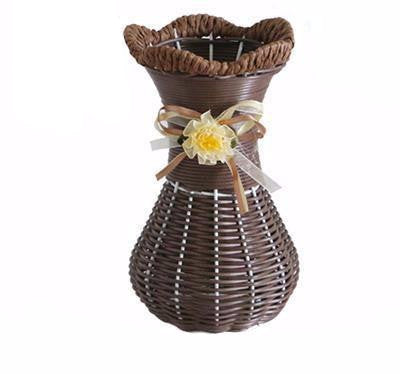 Europe Style Rattan Basket Decorative Vase