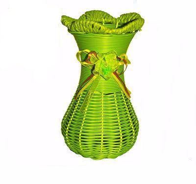 Europe Style Rattan Basket Decorative Vase